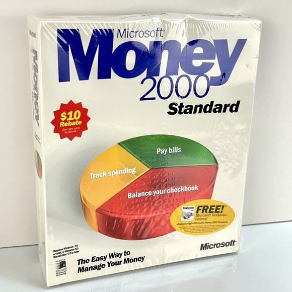 Microsoft Money 2000 Standard Retail Box Factory Sealed New NOS